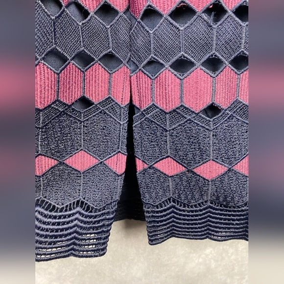 Calvin Klein Cream Crochet Lace Sheath Dress office career Zip Size 10 - Picture 11 of 11